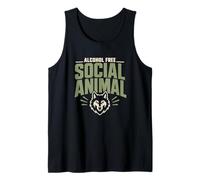 Alcohol Free Sober Social Club Zero Proof Gift Tank Top