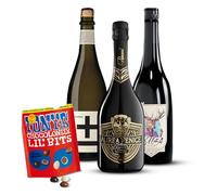 Alcohol Free Sparkling Wine 3 Bottle Pack with Tony’s Chocolate & Gift Box