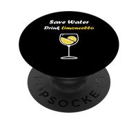 Alcohol Funny lemon Limoncello save water drink Limoncello PopSockets Adhesive PopGrip