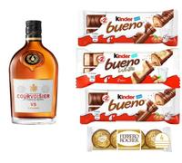 Alcohol Gifts |Kinder Chocolate Gifts |20cl Alcohol Gifts | Christmas Gifts | Birthday Gifts| Luxury Gifts| Whisky Gifts| Brandy Gifts |Rum Gifts| Vodka Gifts (Courvoisier VS Cognac 20cl)