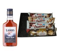 Alcohol Gifts |Kinder Chocolate Gifts |20cl Alcohol Gifts | Christmas Gifts | Birthday Gifts| Luxury Gifts| Whisky Gifts| Brandy Gifts |Rum Gifts| Vodka Gifts (Lamb's Navy Rum 20cl)