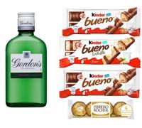 Alcohol Gifts |Kinder Chocolate Gifts |20cl Alcohol Gifts | Christmas Gifts | Birthday Gifts| Luxury Gifts| Whisky Gifts| Brandy Gifts |Rum Gifts| Vodka Gifts (Gordon's Gin 20cl)
