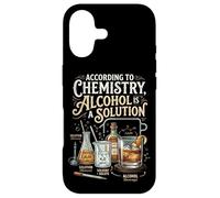 Alcohol Is A Solution Funny Chemistry Science Teacher Case for iPhone 17