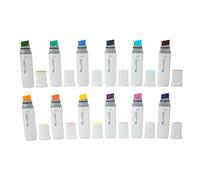 Alcohol Markers 12 Colors Wide Tip Markers for Permanent Painting on Wood, Extra Large Marker Pens for Graffiti, Crafts & Coloring, Bulky 12Pack