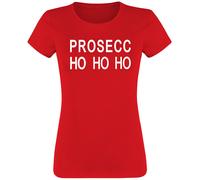 Alcohol & Party Prosecc Ho Ho Ho T-Shirt red XXL