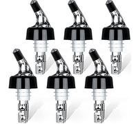 Alcohol Pourer Bottle, 6 Piece Bottle Pourer 3 utomatic Liquor Bottle Pourers Measured Beverage Dispenser for Liquor Drinks Cocktails Wine