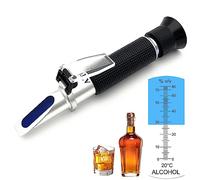 Alcohol Refractometer 0-80% v/v Handheld Alcohol Content Measurement Tool Tester Alcoholmeter Spirits Refractometer for Bourbon Vodka Gin Tequila Mezcal Whisky Scotch, Alcohol Hydrometer Replacement