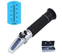 Alcohol Refractometer, ATC Alcohol Refractometer with 0-80% Alcohol Measurement Range for Liquor and Spirits. Like Whiskey, Brandy, Vodka, etc.