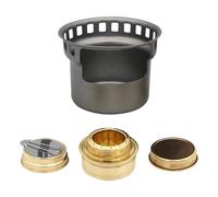 Alcohol Stove, Portable Lightweight Brass Spirit Burner with Stove Cover Mini Aluminum Camping Stove for Outdoor Camping Hiking Backpacking