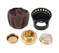 Alcohol Stove - Portable Mini Alcohol Burner, Camping Stove Kit, Lightweight Copper Core & Aluminum Shell, Sealing Ring & Extended Handle, Outdoor Cooking