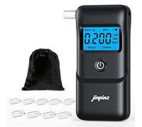 Alcohol Tester Breathalyzer Professional Breathalysers: Portable Breath Alcohol Meter with LCD Screen - Digital Breathalyser with High Precision Sensor with 10Pcs Mouthpieces for Personal/Home/Travel