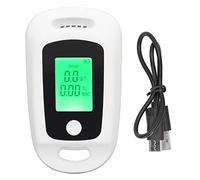 Alcohol tester Portable alcohol breath tester Personal alcohol breath tester with digital LCD display USB rechargeable alcohol tester Test results are intuitive and convenient (white)