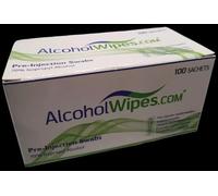 Alcohol Wipes for Electronics, 70% IPA, Swabs, Tattoo, Pre-injection Swabs, 100 Pieces (1 Box)