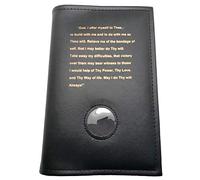 Alcoholics Anonymous AA Black Big Book Cover with The Third Step Prayer and Medallion Holder