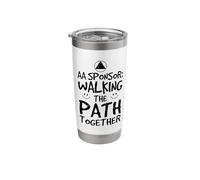 Alcoholics Anonymous AA Sponsorship Sobriety AA Sponsor Stainless Steel Insulated Tumbler