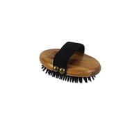 Alcott Bamboo Groom Curry Brush with Rubber Bristles for Pets, 1 Count (Pack of 1)