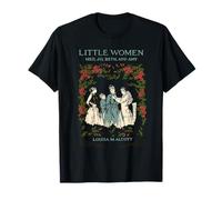 Alcott Little Women Characters Literature Book Illustration T-Shirt