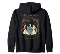 Alcott Little Women Characters Literature Book Illustration Zip Hoodie