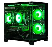 ALCPOK Gaming PC Desktop Computer,Intel Core i5 14400F Gaming Computer RTX 4060,32GB DDR4 RAM 1TB SSD,ARGB Fan,Prebuilt Gaming PC Tower for Office