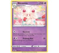 Alcremie 087/192 Rare Pokemon Card (SWSH Rebel Clash) + 1x TitanCards® Toploader