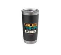 Alcudia Spain Mallorca Beach Sunset Design Stainless Steel Insulated Tumbler
