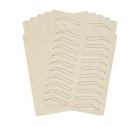 ALCXAZS 1/5/10 Pieces Eyebrow Practice Skin Microblading Realistic No Ink Needed Double Sided Training Supplies Home Use, 10pcs