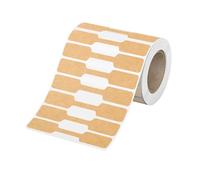 ALCXAZS 1 Roll Small Pricing Stickers Choice For Jewelry Shops Require Flexible Pricing Solution For Bracelets Rings Jewelry Price Tags Stickers Blank 500 Labels, Light Brown, 6x1.2cm