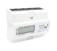 ALCXAZS 10-40A DIN Rail Energy Meter Portable Removable 35mm House School Office Building Factory Gauge 3 Phase 4 Wire Wattmeter