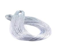ALCXAZS 100m Metallic Tinsel Cord Crafting Supplies Jewelry Making Unique Gift Wrapping And String Solutions Braid String Tags Hanging Thread Cord Metallic Jewelry Thread, Silver