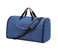 ALCXAZS 2 in 1 Weekender Suit Bag Convertible Travel Bag Versatile Packing Solution for Weekend Or Overnight Trips Organized No Worries About Wrinkles Women Traveling Hanging, Blue, 57x26x32cm