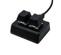 ALCXAZS 2 Key Gaming USB Keyboard With Backlit Features And Hotswap Functionality Fast Gaming And Volume Adjustments Hotswap Mini Keyboards Volume Control Type C