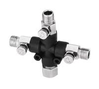 ALCXAZS 3 Way Air Hose Adapter with Adjustable Airbrush Mini Compressors Fitting Connector and Air Compressors Connection Brush Fitting Connector Adjustable