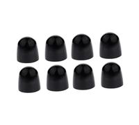 ALCXAZS 8piece Effortless Bathroom Upgrade With Round Push On Toilet Bowl Cover - Stylish And Secure These Caps Easy, Black, 31.5x30mm