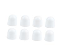 ALCXAZS 8piece Effortless Bathroom Upgrade With Round Push On Toilet Bowl Cover - Stylish And Secure These Caps Easy, White, 31.5x30mm