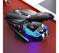 ALCXAZS A824F Gaming Mouse Wired PC Desktop Notebook Adjustable DPI Magnetic Counterweight Enhancing E-Sports Gaming Experience Gamer Mouse 7 Programmable Buttons Adjustable DPI