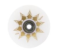 ALCXAZS ABEC 9 Bearing Indoor Roller Skate Wheels Provide Smooth Rolling And Stability Built For Recreational Skating Enthusiasts Roller Shoes Skating Wheels Luggage Wheel Repair, White Gold, 76mm