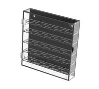 ALCXAZS Acrylic Specie Display Box Challenge Specie Wall Display Case Multi Layer Organization For Collectors Acrylic Holder Collectibles Exhibitions Box Showcase Storage, Black, 26x30x5cm