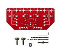 ALCXAZS Advanced Cabinet Hole Pag Jig Template Shelf Pin Drill Jig Redefines Hinge Drilling Techniques for DIY Home Projects Shelf Pin and Hinge 2-in-1 Aluminum Alloy