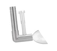 ALCXAZS Aquarium Skimmer Reliable Performance With High-strength Adjustable Options Enhancing Oil Film Removal Effectively Planted Fishes Tank Oil Film, Silver, 18mm