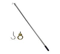 ALCXAZS Attic Pull Down System Hook Set Premium Stainless Steel Accessories Quick Assembly Ladder Access Solution Cord Ropes Extension Pole Storage Hook Replaces