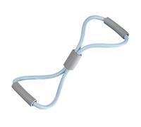 ALCXAZS Back Beautifier Comfort Back Stretching Elastic Rope Stretch Fitness Band Home Workouts Effective Exercises Stretch Fitness Band 8 Shaped Stretching Device, Light blue, 22x20cm