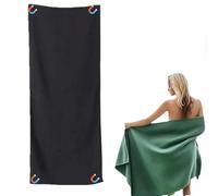 ALCXAZS Bath Towel, Overzed Microfiber, Shower Towel, Soft Fabric, for Travel, Swimming, Camping, Yoga, Outdoor Adventures, Black, 190 * 76