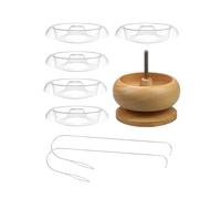 ALCXAZS Bead Stringing Tool and Bowl Set for Creative Jewelry Making Project Agile Efficient Tool Set Providing Smooth Bead Stringing Every Time Arts Crafts Holder DIY Crafting Project Kit