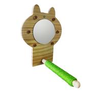 ALCXAZS Bird Perch Stand With Easy Installation And Engaging Interactive Mirror Enhancing Bird Communication Skills Mirror Perch Toys Lovebirds Cage Accessories