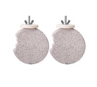 ALCXAZS Birds Beak Grinding Stone Durable And Sturdy Helps Bird S Beak Trim And Healthy Parrot Claw Grinding Rod Anti Slip Parakeet Toys Bird Perch Easy To Install, crescents moon