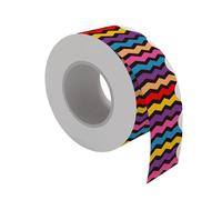 ALCXAZS Bulletin Board Border For School Classroom Inviting Atmosphere With Colorful Rolled Border Patterns Decor Encouraging Student Interaction Bulletin Board White Home Office Wall Art