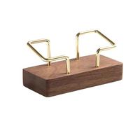 ALCXAZS Business card box, business card holder, high-end front desk display display (black walnut)