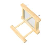 ALCXAZS Captivating Bird Hanging Mirror Toy Creates Engaging Environment Making Every Day Adventure For Birds Hanging Toy With Mirror Wooden Play
