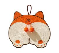 ALCXAZS Cat Floor Scratching Pad Rug Hanging Cat Scratching Pad Smart Choice To Carpet Claws Floor Rug Grinding Claws Cute Hanging Mat Sleeping Protecting, Corgi