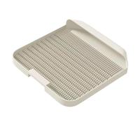 ALCXAZS Cat Litter Mat Trapping Reusable Litter Case Mat Promises Cleanup Work With Oblique Mouth Trapping System Floor Essentials Scat Sifting Pellets Catcher, gray, 37x37x8cm